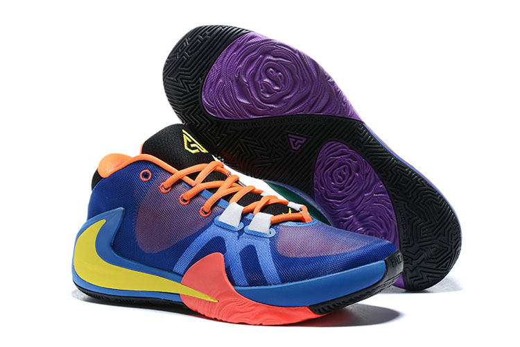 Nike Zoom Freak 1 Blue Orange Yellow Pink Shoes